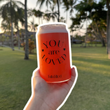 Practically Perfect - "You are loved" Affirmation Glass Cup