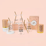 The Full & Filled Complete Set of 5 Glass Cups