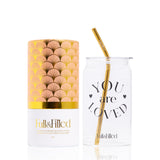 The Full & Filled Complete Set of 5 Glass Cups